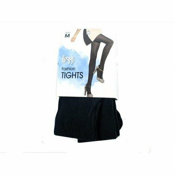 Lot of 3 Leggs Fashion Tights Control Top Black Size M - Picture 9 of 12